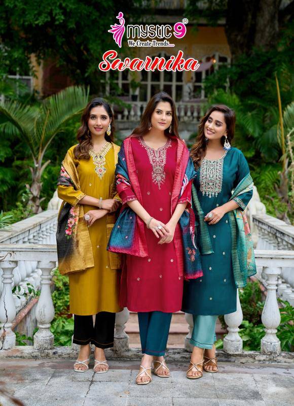 Mystic9 swarnika vol 1 Wholesale Kurti market